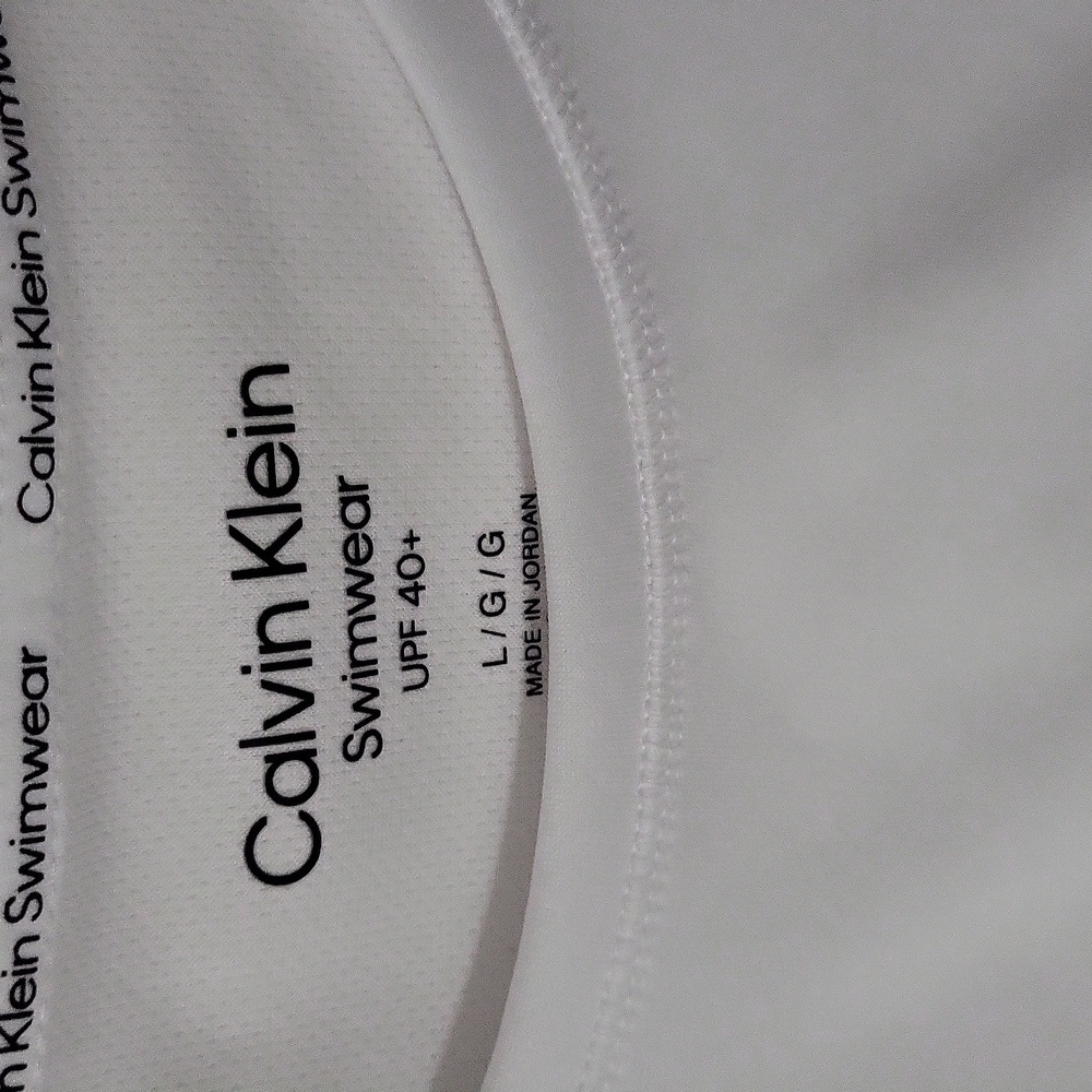 Calvin Klein Men's White Muscle Tee - Picture 4 of 7